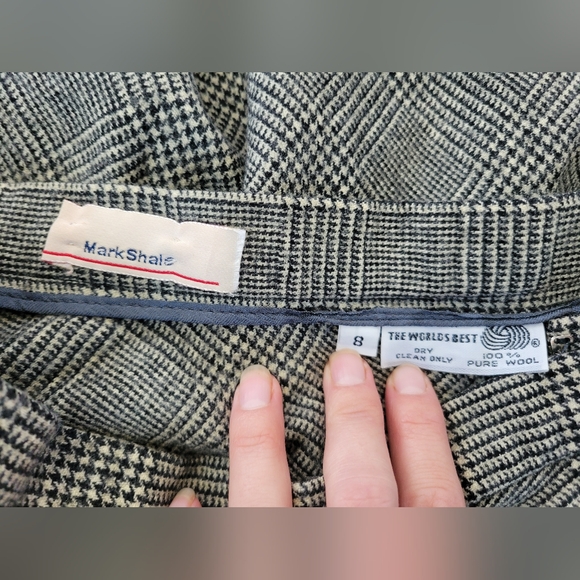 Vintage Mark Shale Wool Skirt With Pockets Size 8 - Picture 6 of 9